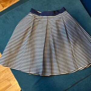 Elegant Striped Vintage Circle Skirt